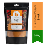 Ib Pepper Steak Seasoning Bold Meat Rub Pepper Steak Spice 200G - Coarse Crunchy Black Pepper Grill Spice Blend For T-bone Steak