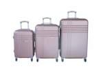 Smte 3-PIECE Travel 28-INCH Luggage Suitcase Set Stylish Rose Gold With Keychain