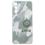 Abstract 'smile' Design Phone Case For Samsung Galaxy S21 Plus - Green