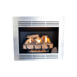 Built-in 1090 Firebox Vent Free Stainless Steel Face Fireplace