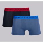 Jockey 2 Pack Boys Pouch Trunks In Black sea Storm - Black sea Storm 9 - 10 Years