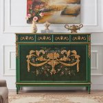 Luxury Wood Living Cabinet Whole Light Room Cabinets Retro Solid