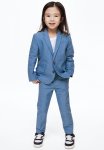 Slim Fit Suit Trousers - Blue