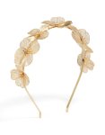 Goldair Gold Laser Cut Flowers Headband
