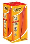 BIC Clic Medium Ballpoint Pens - Red Box Of 60