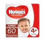 Huggies Dry Comfort Jumbo Pack Size 4+ Maxi 60'S