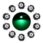 10 Pcs 0.5W T3 Instrument Panel LED Light Dashboard Indicator Lamp Bulb Green Light