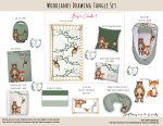 Cot Duvet Bedding Woodlands Drawing Tangle Set