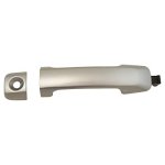Trq Front Exterior Door Handle Silver Compatible With 2007-2014 Toyota Fj Cruiser