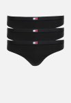 Tommy Hilfiger Plus 3 Pack Classic Thong - Black