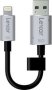 Lexar Jumpdrive C20I 16GB USB Flash Drive Type-a / Lightning 3.2 Gen 1 3.1 Black Silver - 95/10MB/S 3.0