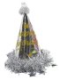 Medium Happy Birthday Sparkly Tinsil Party Hats 1066079