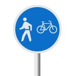 Pedestrians And Cyclists Only Road Sign R114