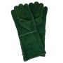 Leather Welding Glove Elbow Grey/green