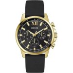 Guess Mens Black Gold Tone Multifunction Watch