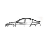 BMW Steel Silhouette Wall Art - F80 M3 1700X600X2MM - Autostyle Motorsport South Africa