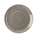 Churchill Peppercorn Grey Coupe Plate 26CM - Set Of 12 - 26 Cm