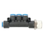 AirCraft Pu Hose Fitting Manifold 4 X 8MM Port X 1 4"M