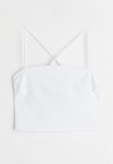 Cropped Bandeau Top - White