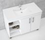 Bathroom Cabinet And Basin Free Standing Silhouette White 900MM