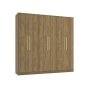 Elizondo Wardrobe 6 Doors 4 Drawers- Walnut