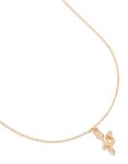 Goldair Gold Cubic Zirconia Rose Necklace