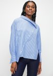 Limited Edition Collar Detailed Striped Woven Shirt - Blue