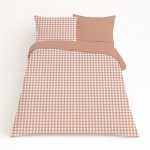 Kids Duvet Set Terracotta Check