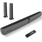 Assistrust Sound Bar For Smart Tv 90W Soundbar With Bluetooth arc optical aux Connect Auto Volume Boost 3 Customizable Equalizer