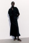 Mama Satin Slip Skirt - Black