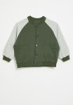 PoP Candy Button Down Jacket - Green & Grey