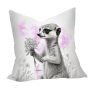 Pink Baby Meercat Luxury Scatter By Nathan Pieterse Large