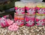 Mainline Hi-visual Pop-ups Pink Shellfish Black Pepper 15MM