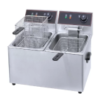 Ashcomonline 12L Stainless Steel Electric Deep Fryer With Lid 12 L Electric Deep Fryer