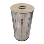 Laundry Bin With Wooden Lid SGN2333