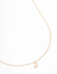 Goldair Gold Plated Cubic Zirconia Letter H Necklace