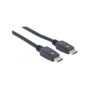 Manhattan Displayport Cable Displayport Male Displayport Male 7.5 M Black Retail Box Limited Lifetime Warranty