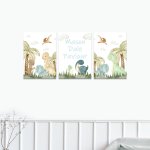 Canvases Pastel Dino Dinosaur Love Mix