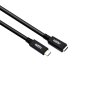 GIZZU Usb-c 5AMP Extension Male To Female USB3.1 1M Cable Black