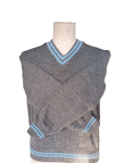 Genius Grey And Sky Striped Long Sleeve School Jersey - Unisex