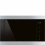 Smeg 60CM Classic Black Eclipse Glass Built-in Microwave Oven FMI325X