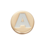 Goldair Gold Letter A Jibbitz - Multi Osfa