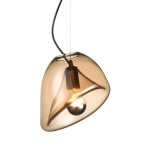Arum Lily Pendant Light Amber And Black