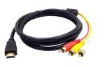 HDMI To Rca Cable 1.5M Gold Plated Connectors For Hdtv And Home Theatre Hdmrca