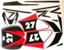 Dirt Bike Sticker Kit Red