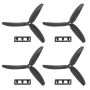 1 Pair 5030 3-BLADES Direct Drive Propeller Prop Cw/ccw Black