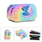 Stitch 3D Anime Pencil Case - Durable Polyester Cute & Charming Organizer For Students And Office Use