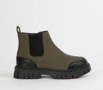 Chunky Ankle Boot For Boys - 4 Kids Khaki
