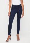 Sissy Boy Lia: Mid-waist Basic Skinny - Blue & Black