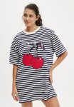 Cotton On 90S Graphic T-Shirt Nightie - Navy Vision coconut Milk Cherry